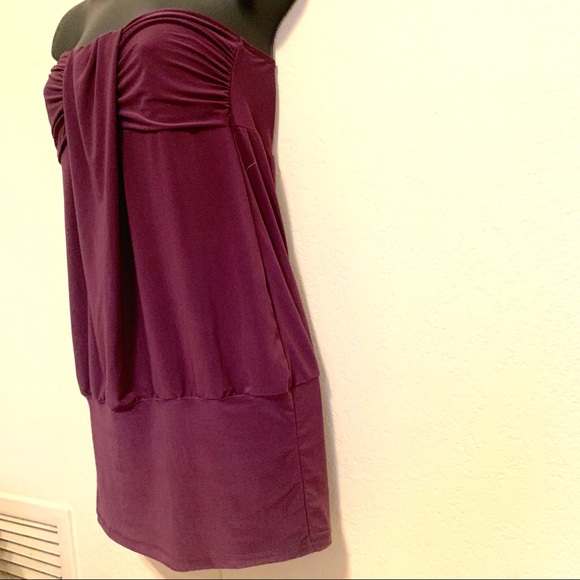 Wet seal Halter top-silky plum color - Picture 2 of 5